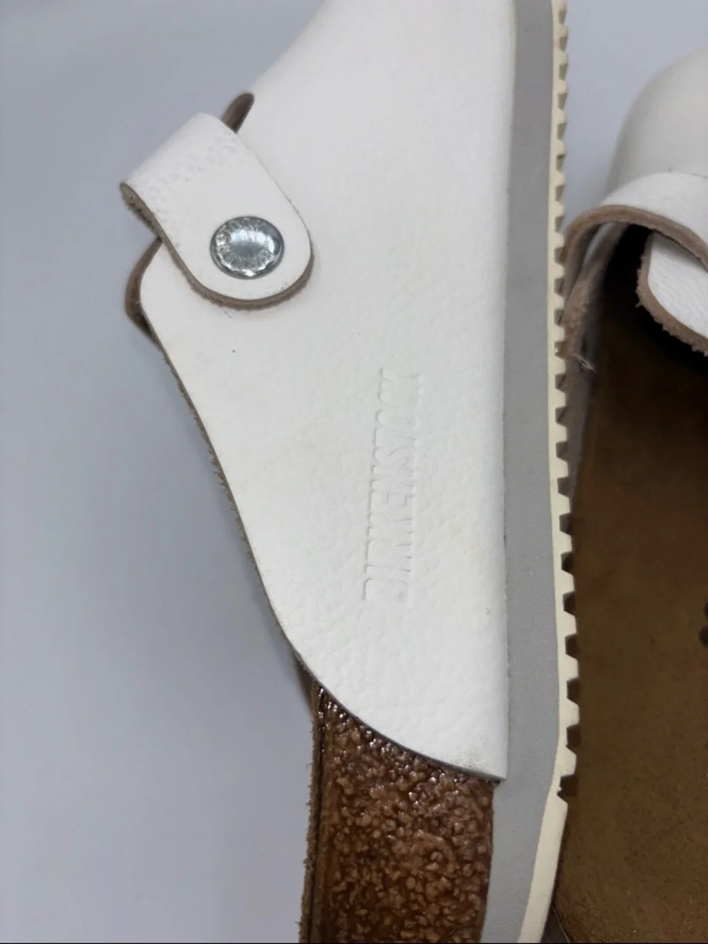 Birkenstock White Boston Clogs - Picture 9 of 14